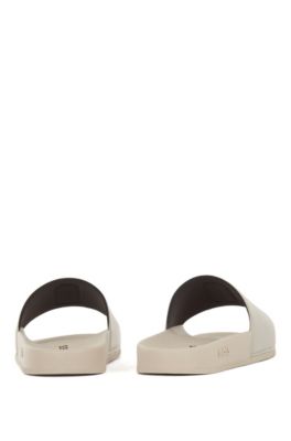 BOSS & NBA slides with collaborative branding, Light Beige