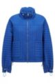 Padded jacket in relaxed fit with adjustable drawcords, Blue