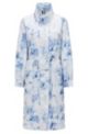 Relaxed-fit parka with tie-dye print, Blue Patterned