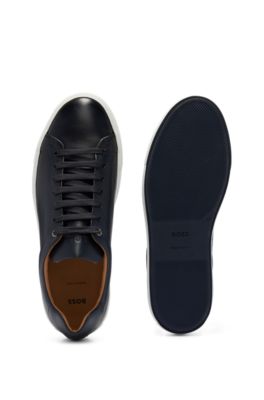 hugo boss black sneakers leather