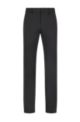Slim-fit trousers in water-repellent twill, Black