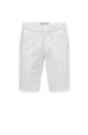 Slim-fit shorts met regular-rise taille van een katoenmix , Wit