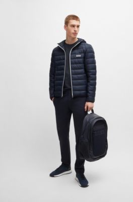 BOSS - Wasserabweisende Steppjacke mit Logo-Details