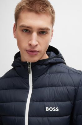 BOSS Waterrepellent puffer jacket with branded trims