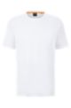 T-shirt Relaxed Fit en jersey de coton avec patch logo, Blanc