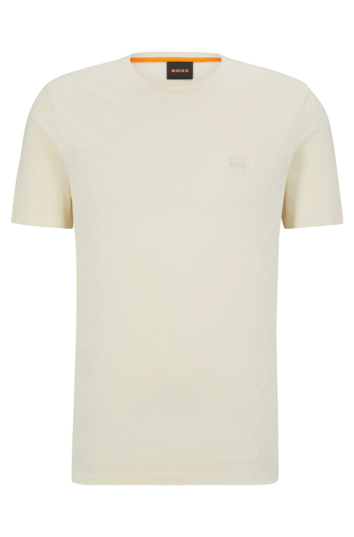 BOSS - Relaxed-Fit T-Shirt mit Baumwoll-Jersey Logo-Aufnäher aus