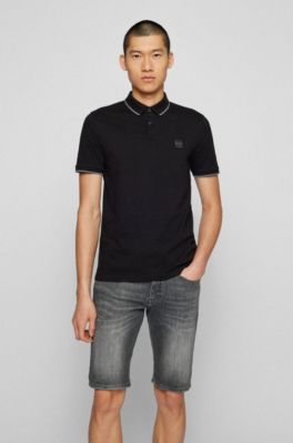 black hugo boss polo
