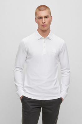 Onu White Polo Shirt Hugo Boss Onu Clothing Hugo Boss White Long - Main Image