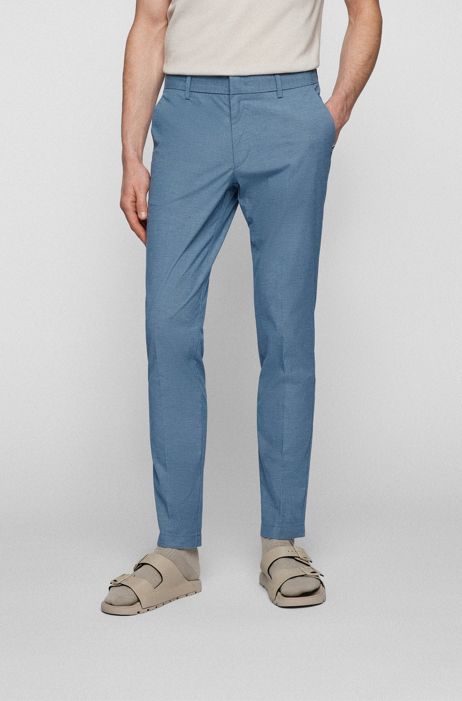 Hugo Boss Slim-fit chinos in micro-pattern stretch  cotton  RRP £109 