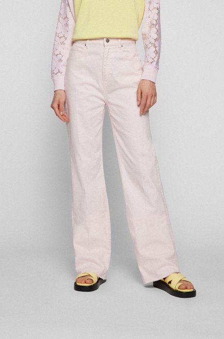 Slim-fit jeans in comfort-stretch denim, light pink