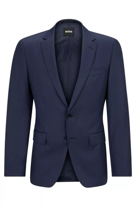 Slim-fit jacket in virgin-wool serge