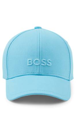 Hugo Boss 로고 자수 코튼 트윌 캡 In Blue