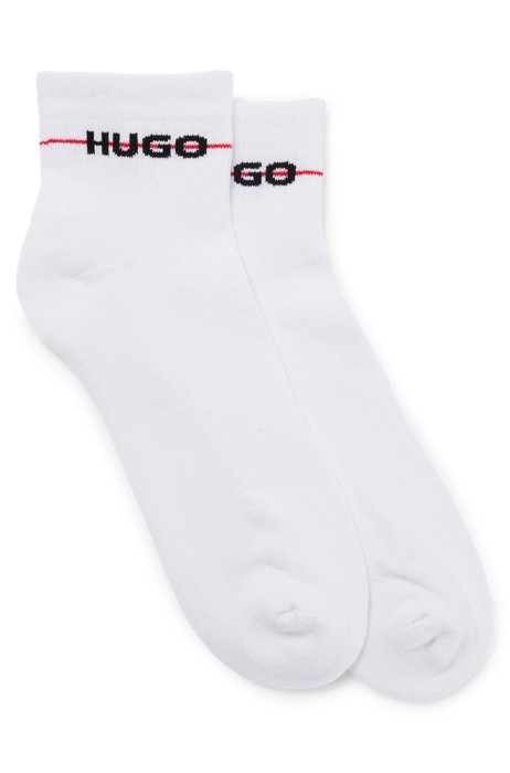 Three-pack of short socks in a cotton blend, White