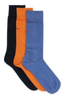 Hugo Boss Three-pack Of Socks In A Cotton Blend