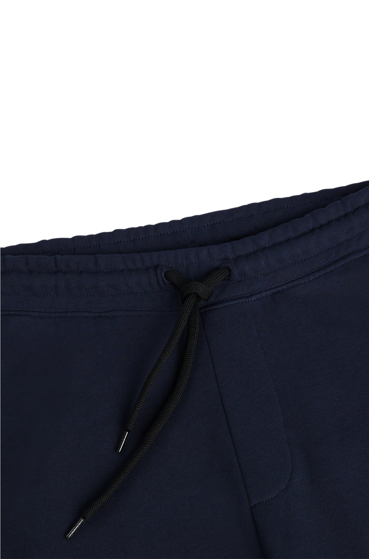 HUGO - Cuffed tracksuit bottoms logo French contrast in terry with