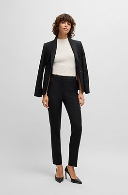 BOSS - Slim-fit pencil skirt in virgin wool