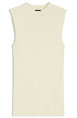 Ribbed-knit top with mock neckline 1
