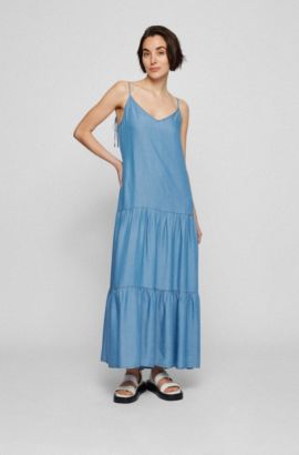 BOSS - regular-fit maxi dress with skirt