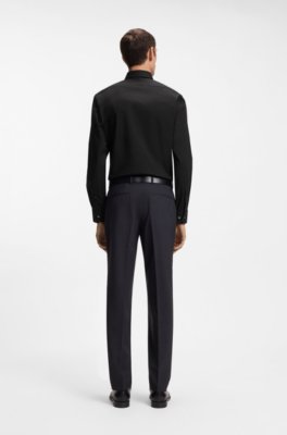 Boss Regular-fit stretch-cotton shirt kostymskjortor herr – bild 3