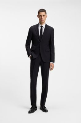 Chemise Regular Fit &agrave; rayures en popeline de coton stretch facile &agrave; repasser, Blanc