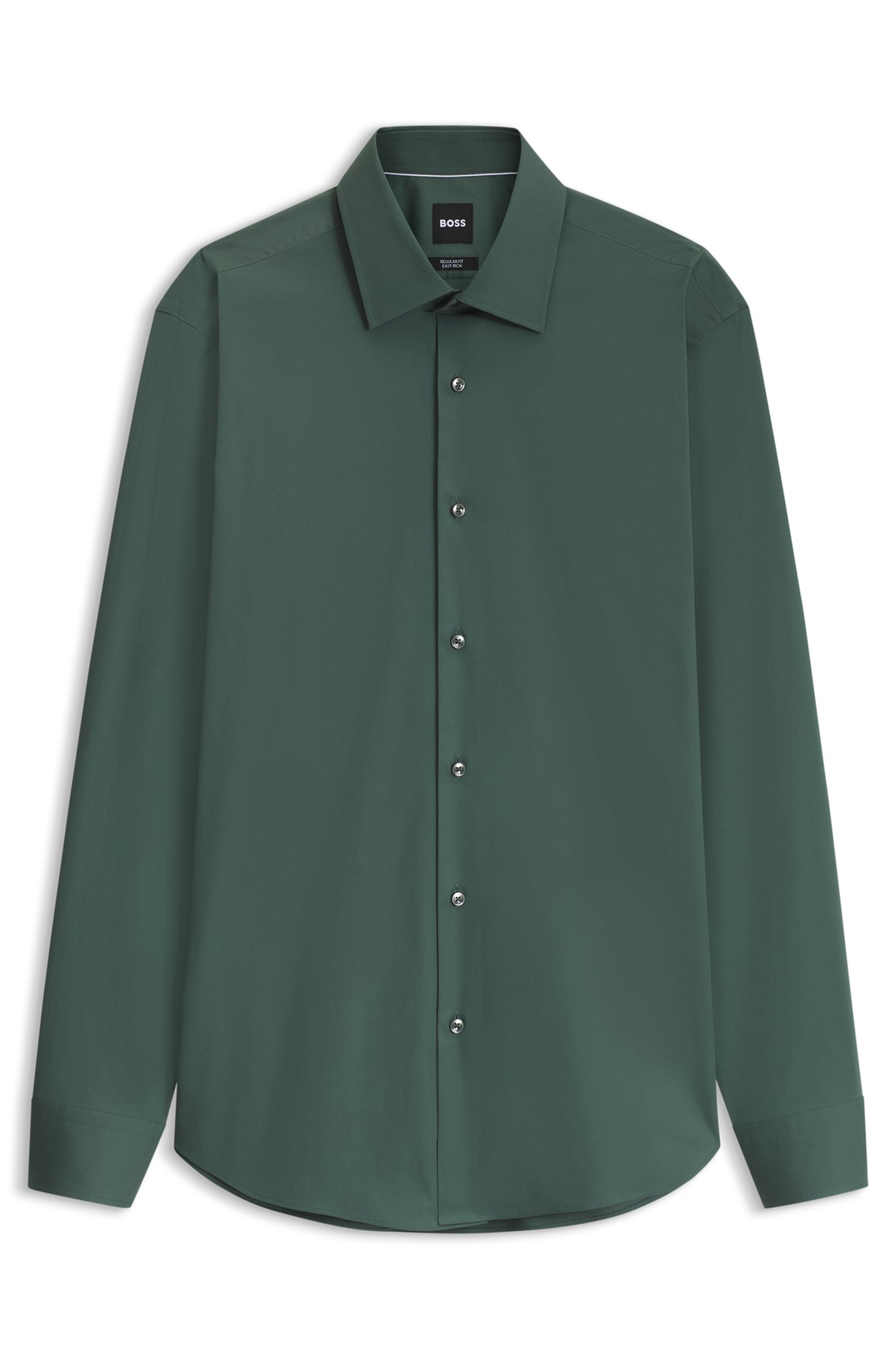 Boss Regular-fit stretch-cotton shirt skjortor & blusar herr