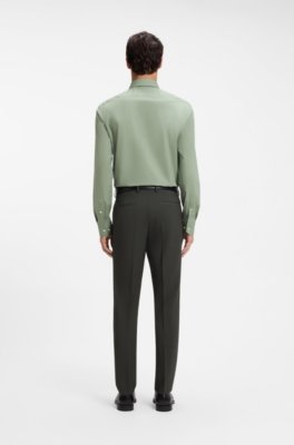 Boss Regular-fit stretch-cotton shirt kostymskjortor herr – bild 3
