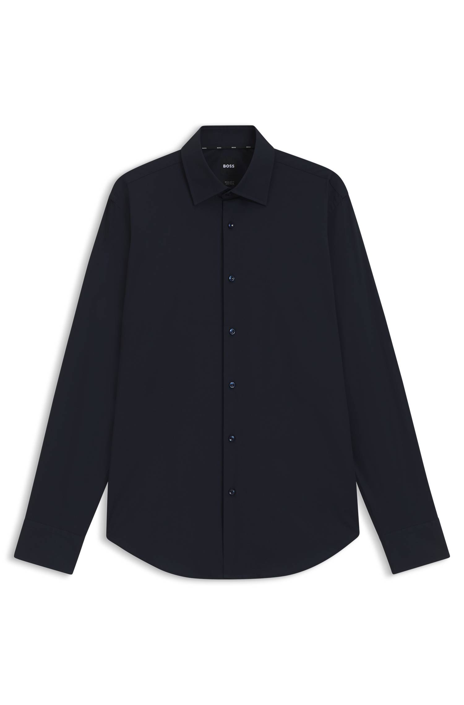 Boss Regular-fit stretch-cotton shirt skjortor & blusar herr – bild 4