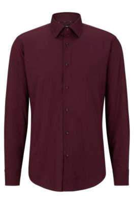 hugo boss purple dress shirt