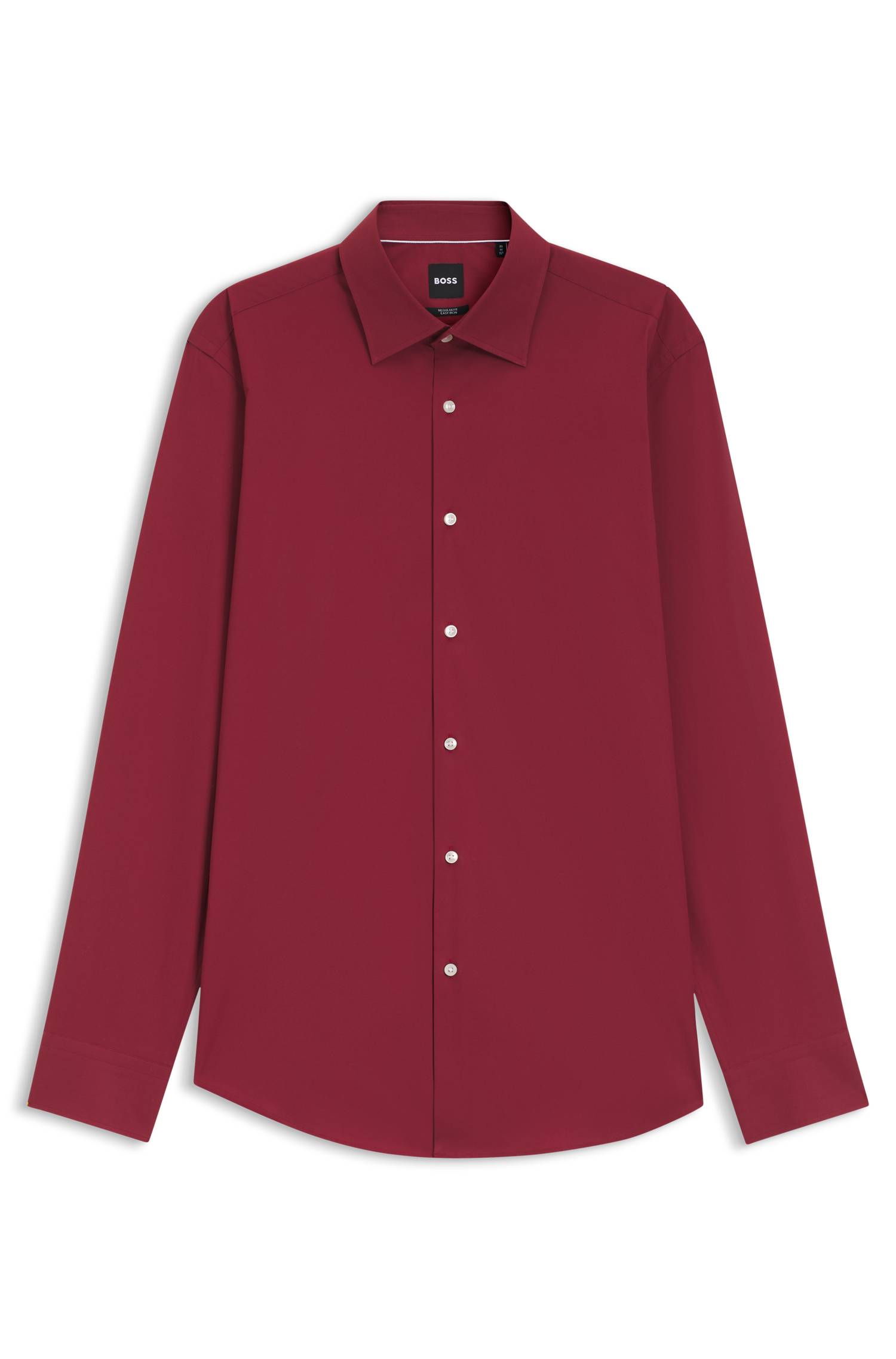 Boss Regular-fit stretch-cotton shirt skjortor & blusar herr – bild 4