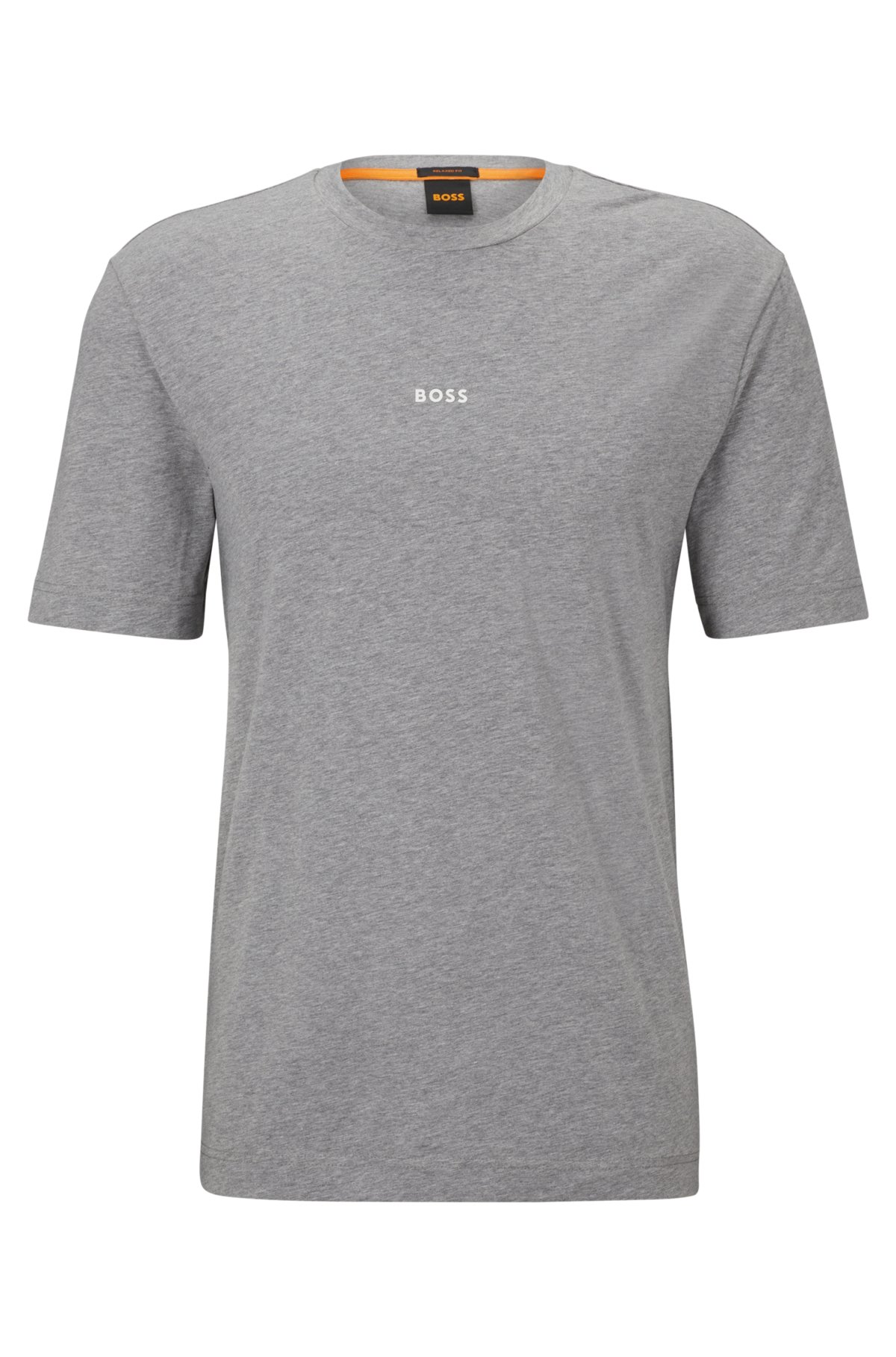 BOSS - リラックスフィット Tシャツ ストレッチコットン ロゴプリント
