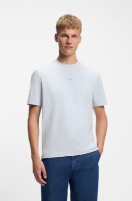 Relaxed-fit T-shirt with a layered logo print, Light Grey