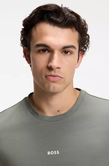 Stretch-cotton T-shirt