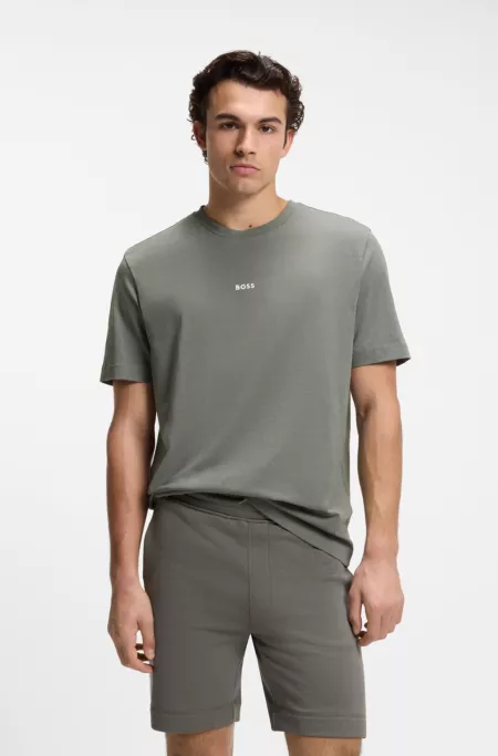 Stretch-cotton T-shirt