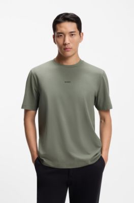 Relaxed-fit T-shirt with a layered logo print, Grey