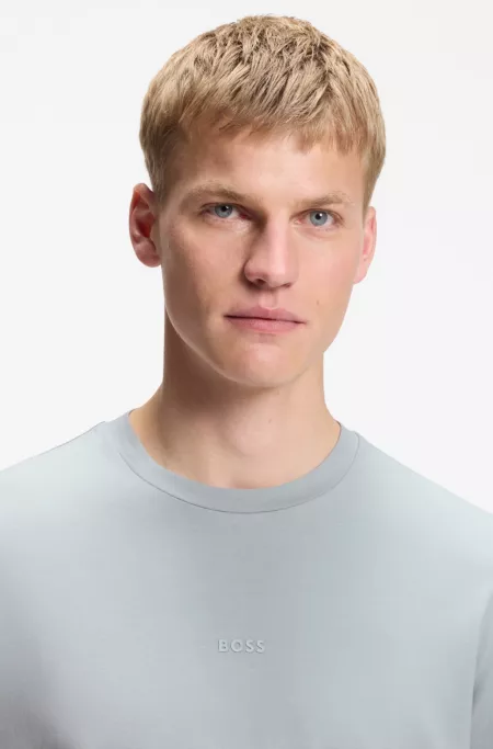 Relaxed-fit T-shirt with a layered logo print