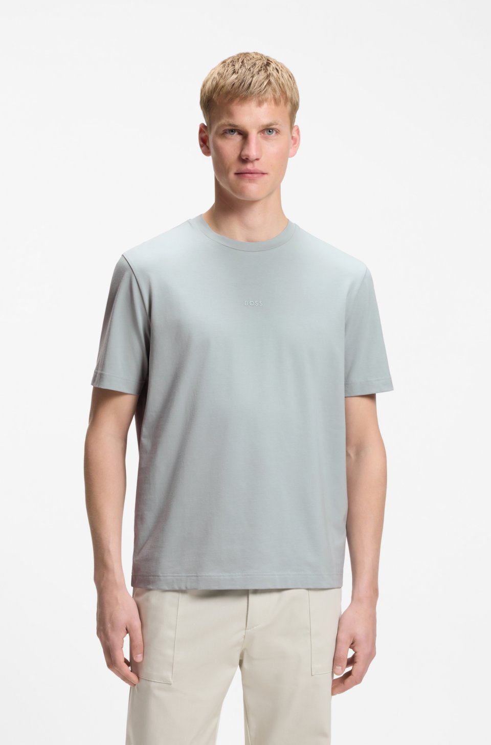 Stretch-cotton T-shirt