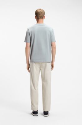Relaxed-fit T-shirt with a layered logo print, Light Grey