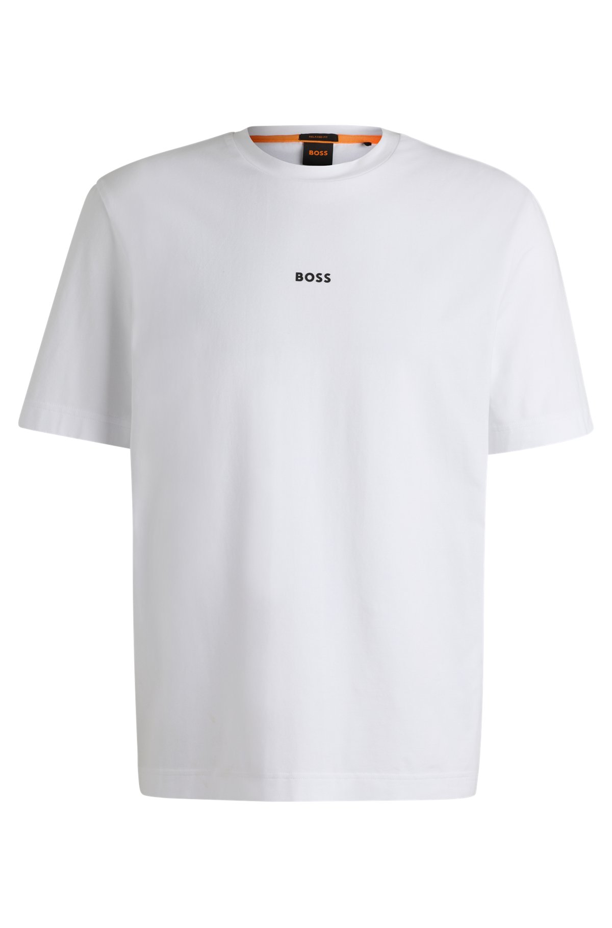 T-shirt Relaxed Fit en coton stretch, à logo imprimé, Blanc