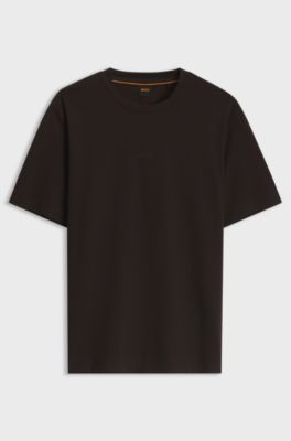 Stretch-cotton T-shirt, Dark Brown