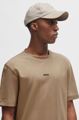 BOSS - Relaxed-Fit T-Shirt aus Stretch-Baumwolle mit Logo-Print 