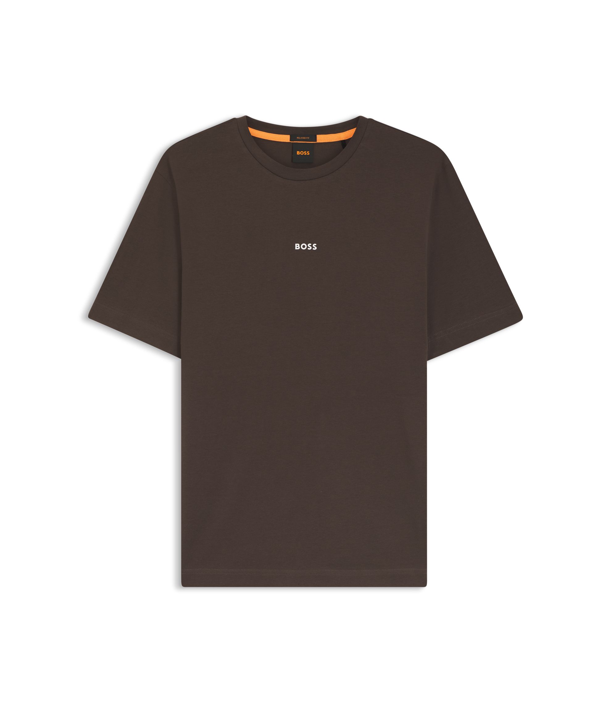 HUGO BOSS ブラックトップス BOSS - Cotton-terry zip-up hoodie with tonal logo patch - Black