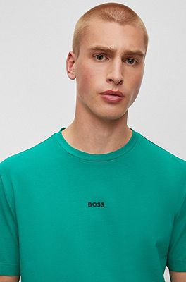 BOSS - リラックスフィット Tシャツ ストレッチコットン ロゴプリント