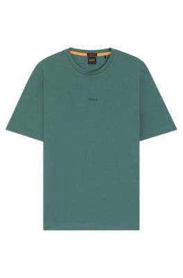 BOSS - Relaxed-fit T-shirt in stretch cotton with logo print