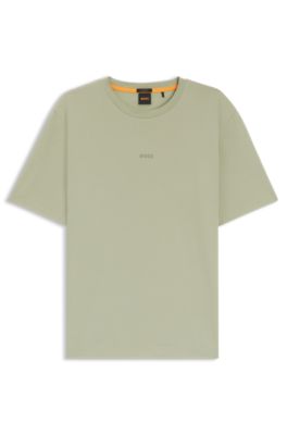 BOSS GREEN リラックス ストレッチ コットン ロゴ 半袖 Tシャツ BOSS - リラックスフィットTシャツ ストレッチコットン ロゴ