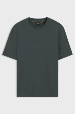 Stretch-cotton T-shirt, Dark Green