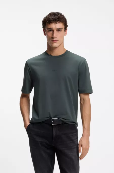 Relaxed-fit T-shirt with a layered logo print