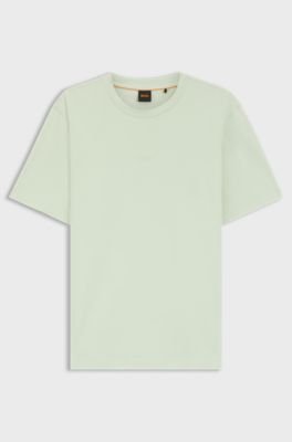 Relaxed-fit T-shirt with a layered logo print, Light Green