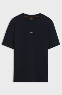 Stretch-cotton T-shirt, Dark Blue
