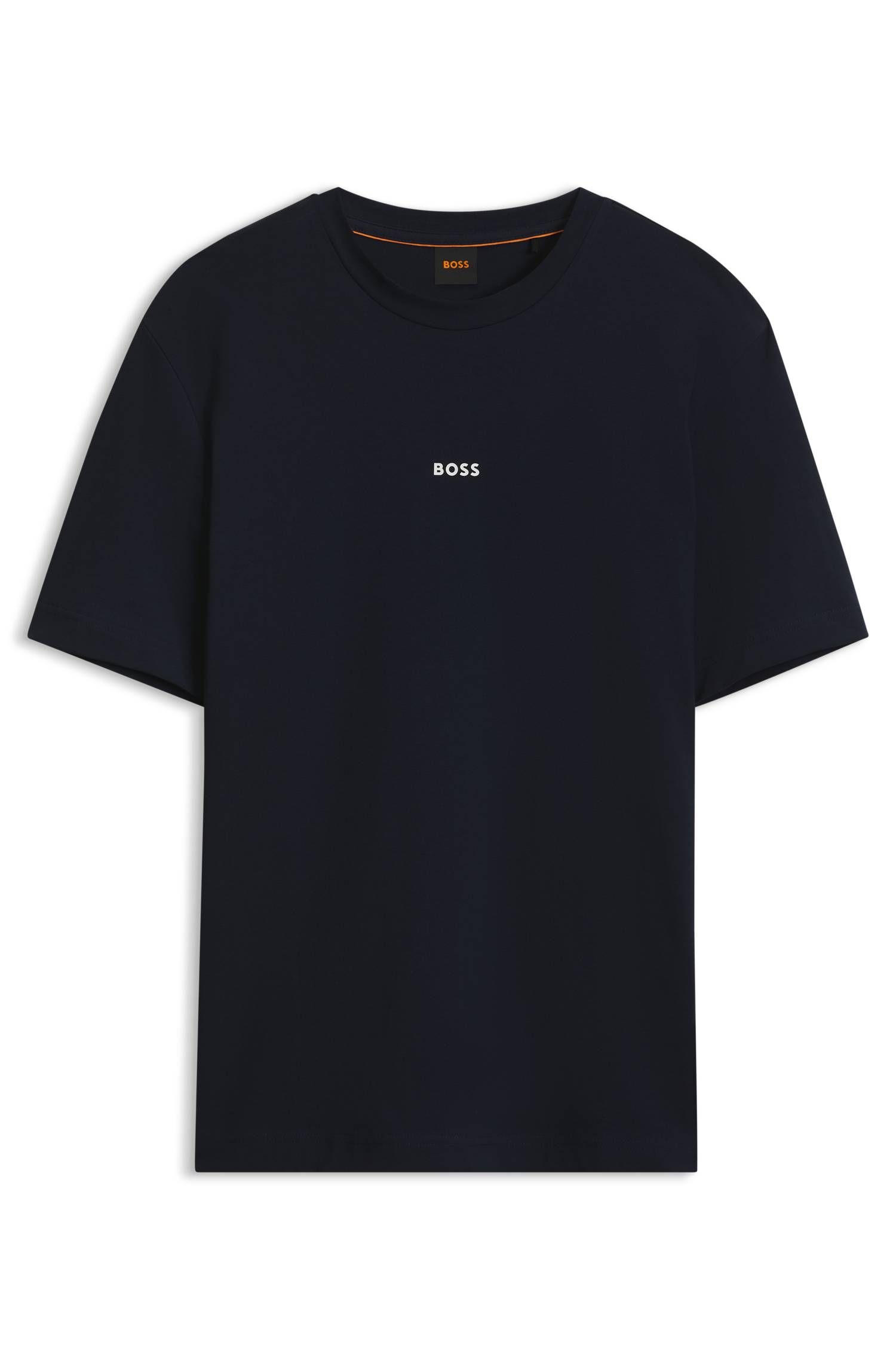 Boss T-shirt 'Chup' marinblå / ljusorange herr – bild 7