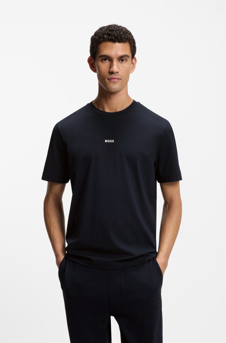 Stretch-cotton T-shirt